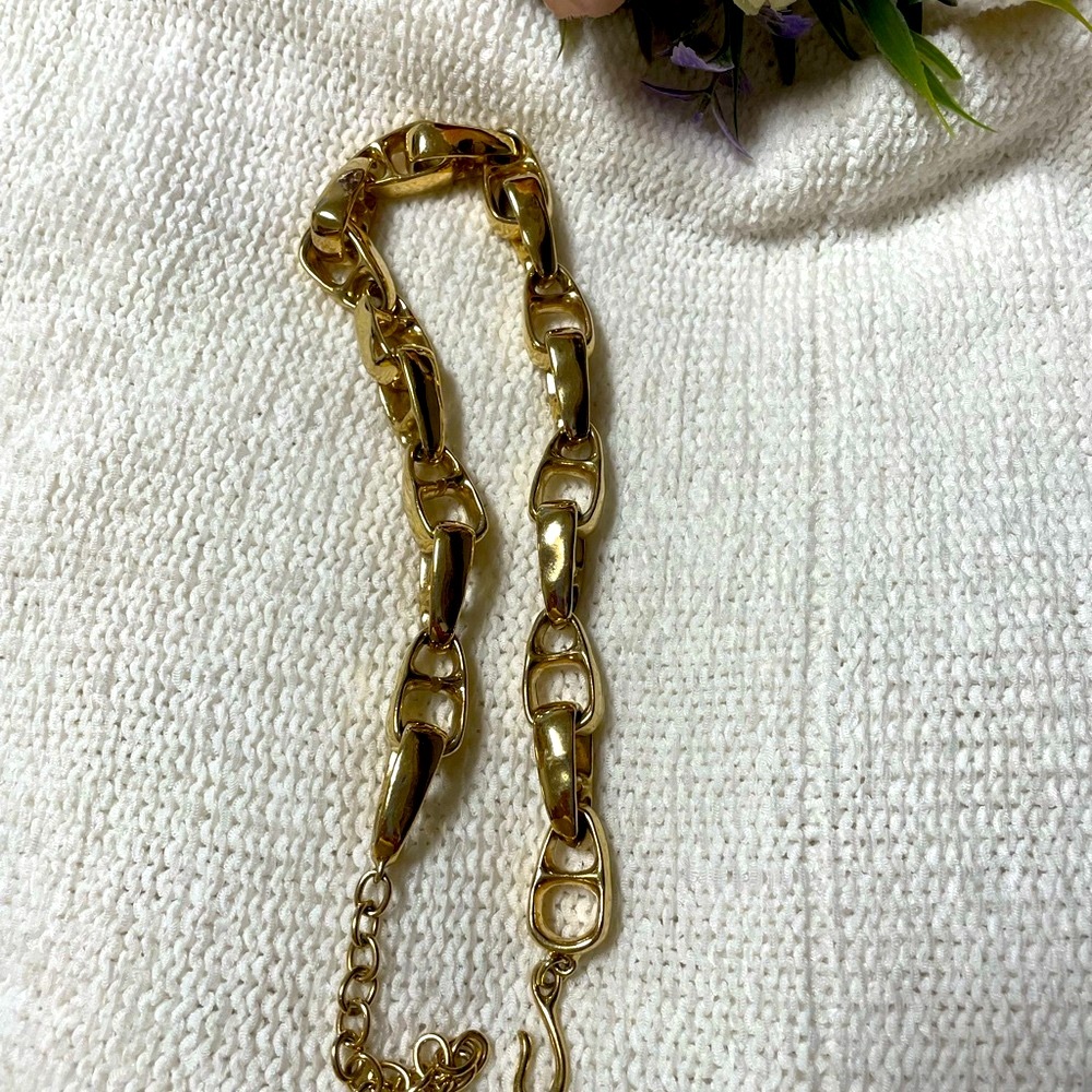 Givenchy Gold Interlocking Chain Necklace - image 2